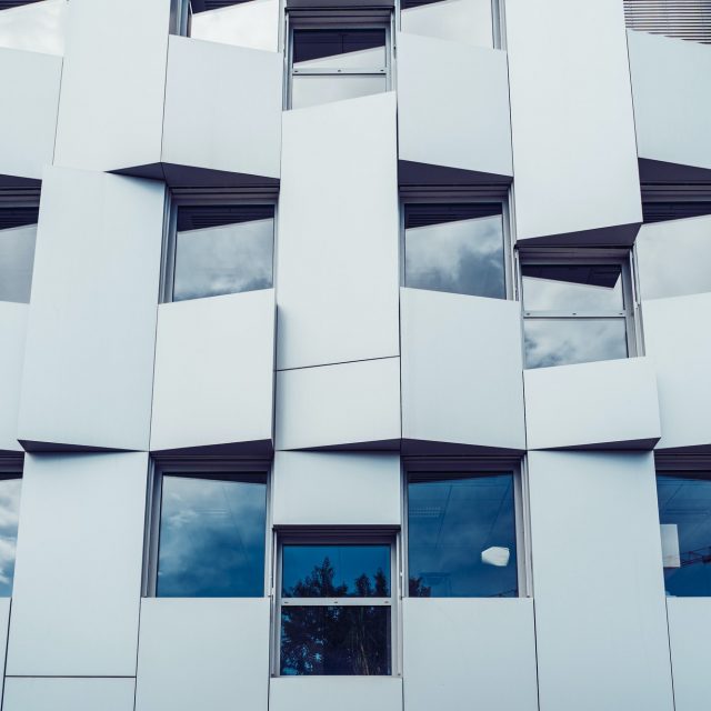 Modern office building facade